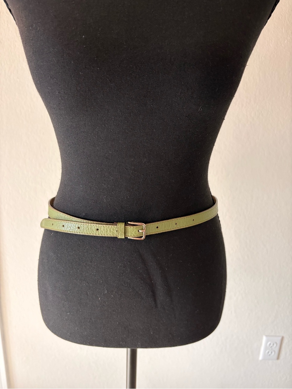 Dolce & Gabbana Slim Green Women's Leather Belt 34"
